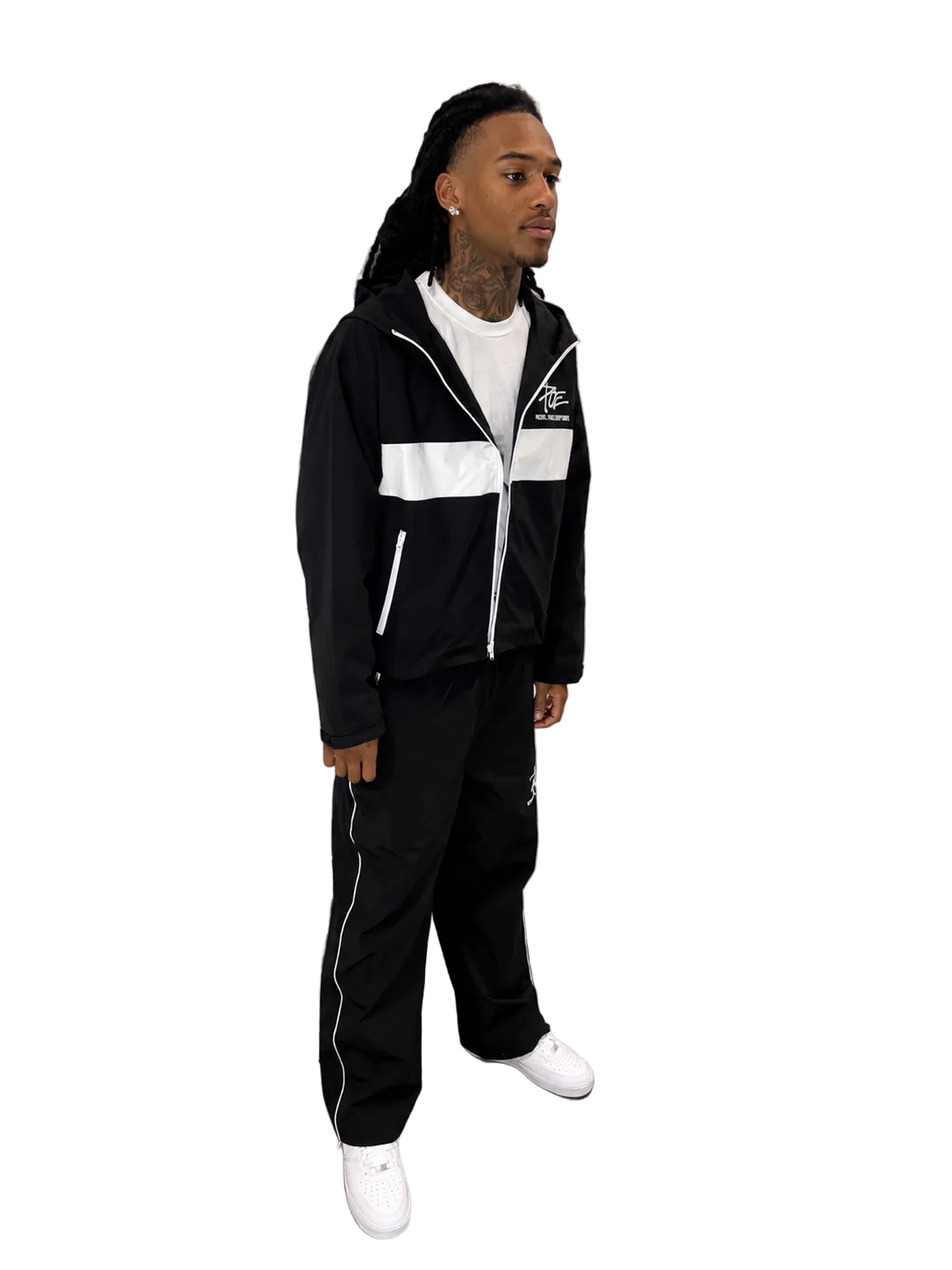 [Black] Windbreaker set