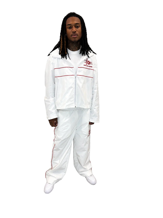 [White] Windbreaker set